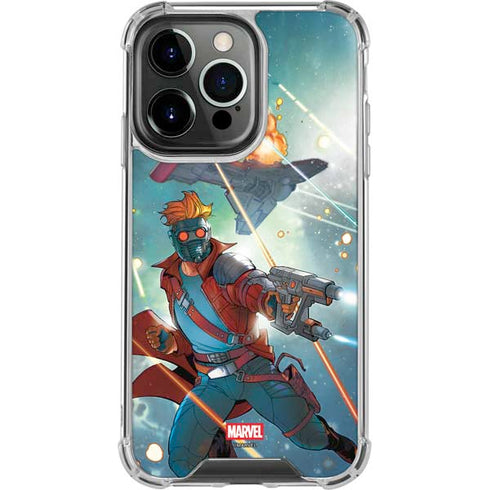Marvel Star-Lord Galactic Showdown iPhone 15 Pro Max Clear Case